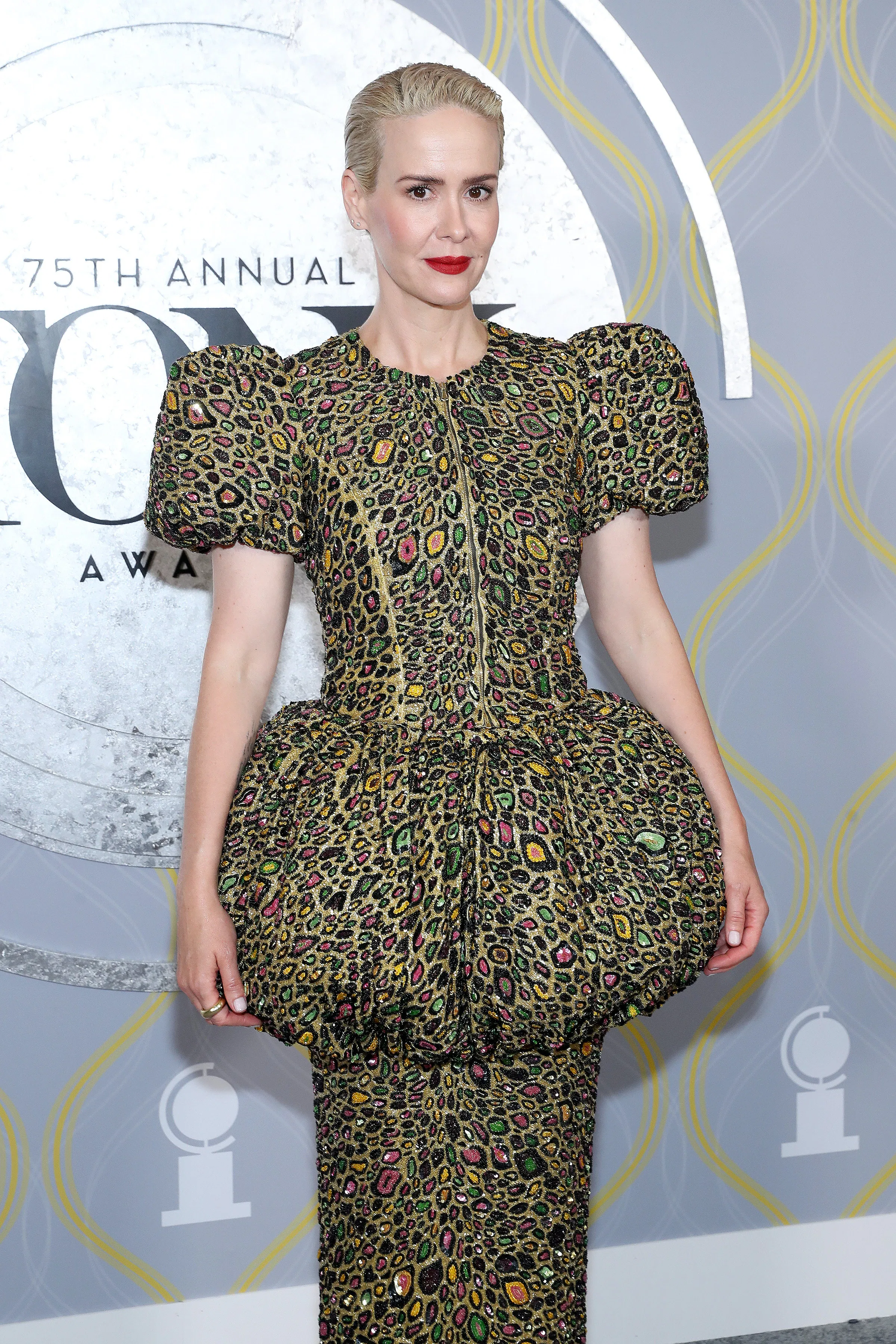 Sarah Paulson Brings Some Futuristic Glam To The Tony Awards Red Carpet
