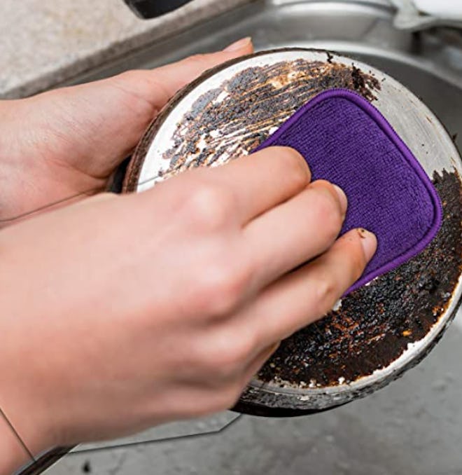 Greenco Microfiber Sponge Scrub Sponges (4-Pack)