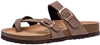 Cushionaire Luna Cork footbed Sandal with +Comfort