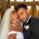 Britney Spears' mother Lynne Spears reacted to her daughter's wedding photos in an Instagram comment