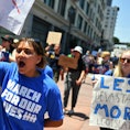 Protesters participate in March For Our Lives II to protest against gun violence on June 11, 2022, i...