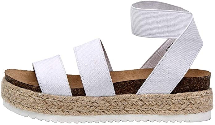 CUSHIONAIRE Mandy Cork Espadrille Wedge Sandal