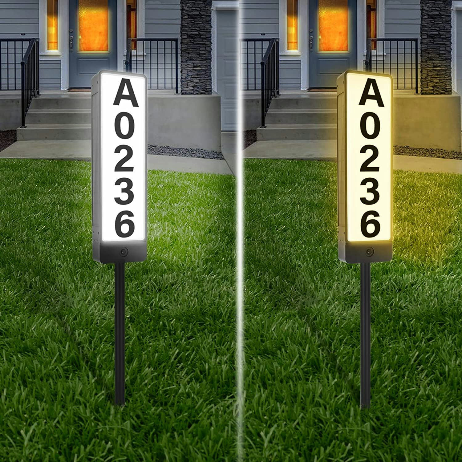 LOINTAIN Solar House Number Sign