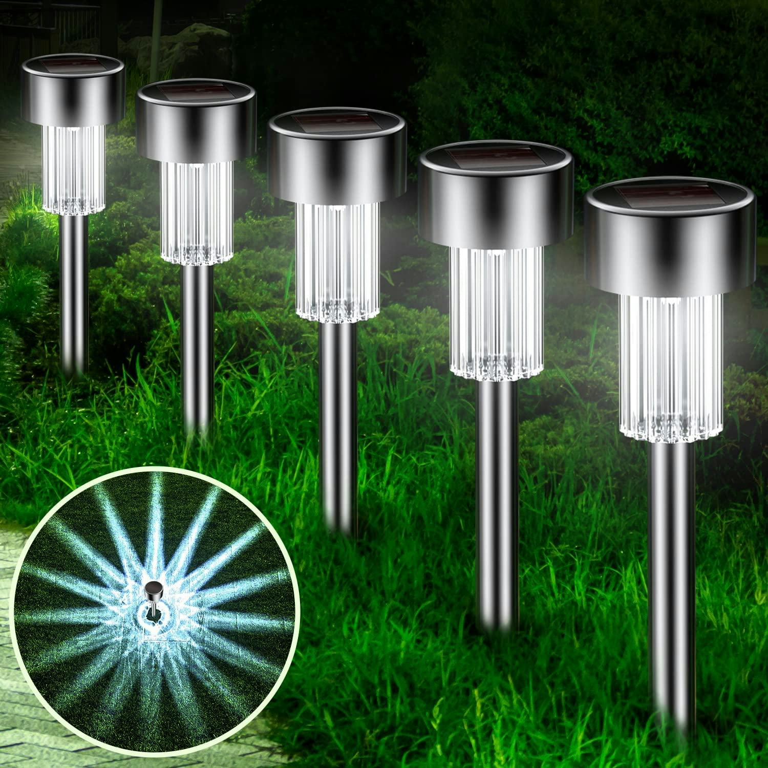Gritrox Solar Outdoor Lights (12-Pack)
