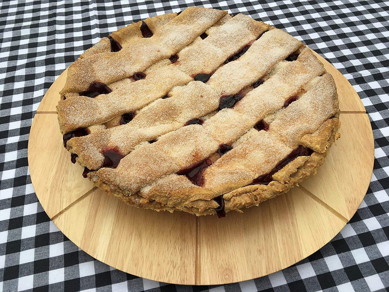 Checkered Chef Round Wood Cutting Board