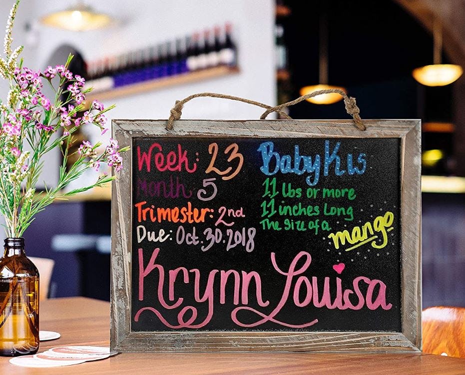 CALIFORNIA CADE ELECTRONIC Framed Chalkboard Sign