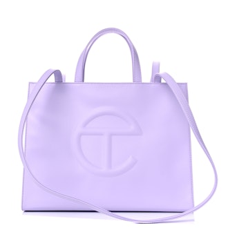 Telfar lavender medium shopping bag