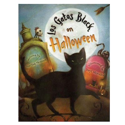 Los Gatos Black on Halloween is a halloween book for kids in english and spanish.