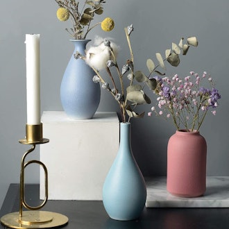 Colorful Ceramic Flower Vase Set (3-Pieces)