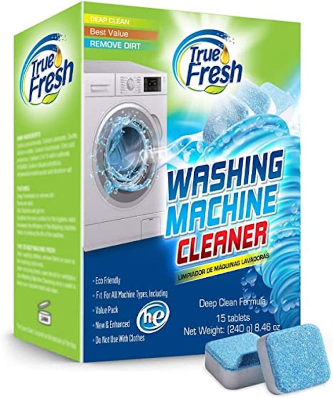 Regularly cleaning the inside of your washing machine prevents gunk buildup from ruining your clothe...