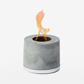 Personal Concrete Fireplace by Flikr Fire
