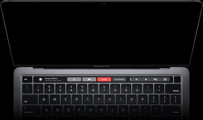Apple's M2 MacBook Pro's Touch Bar
