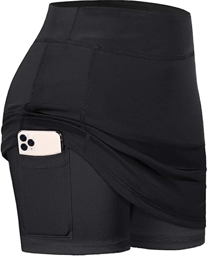 BLEVONH Tennis Skirt With Inner Shorts