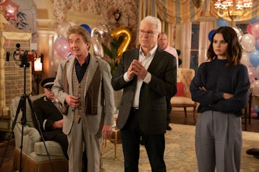 Oliver (Martin Short), Charles (Steve Martin), and Mabel (Selena Gomez) in Only Murders In The Build...