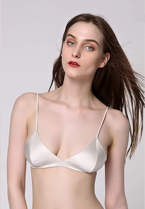 SilRiver Satin Triangle Bralette