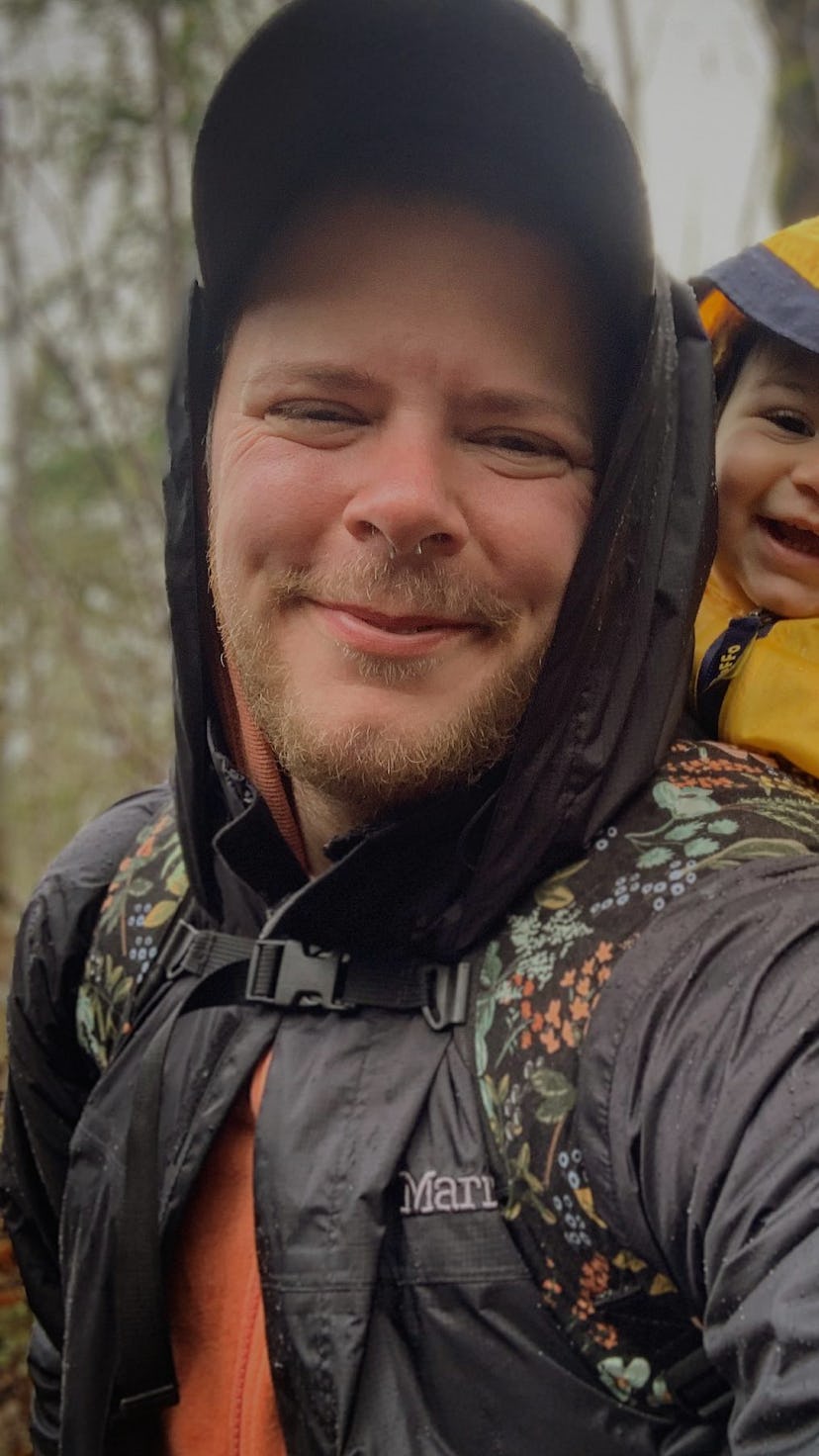 TikTok trans dad Danny Wakefield with their son, Wilder