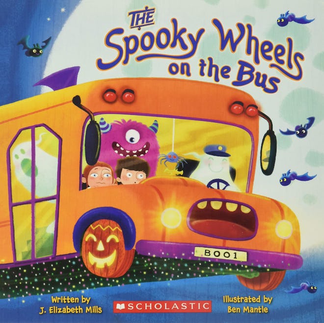 Spooky Wheels on the Bus is a halloween book for kids with a spooky take on a classic song.