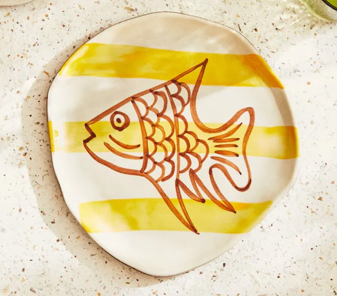 Earthenware Fish Plate
