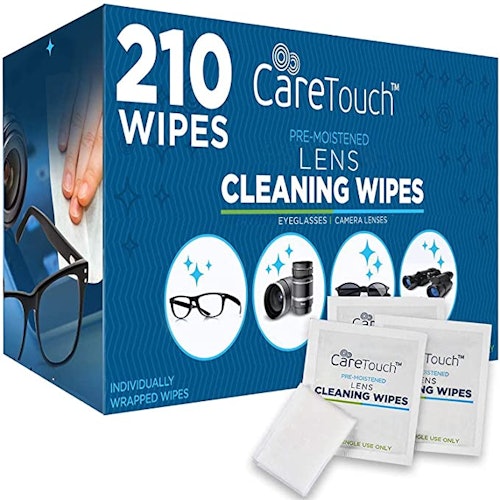 Care Touch Pre-Moistened Lens Wipes (210 Pack)