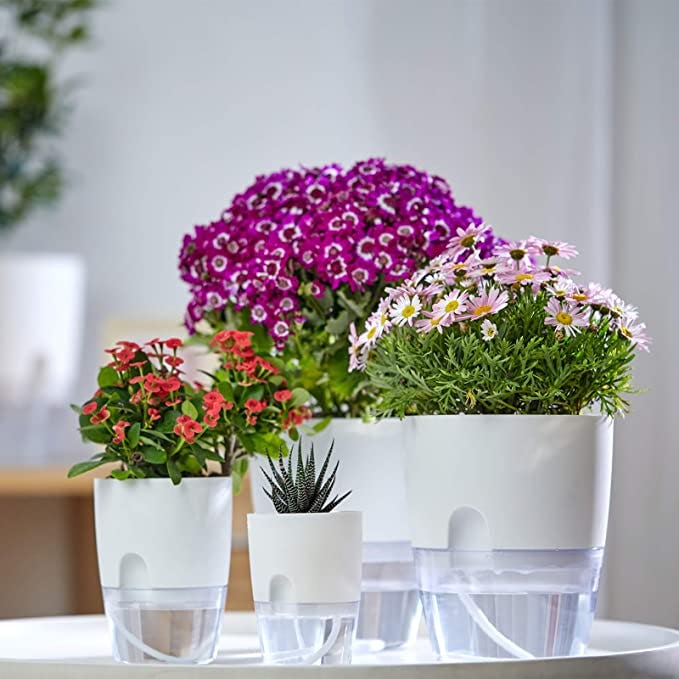 ETGLCOZY Self Watering Planter Pots (5-Pack)