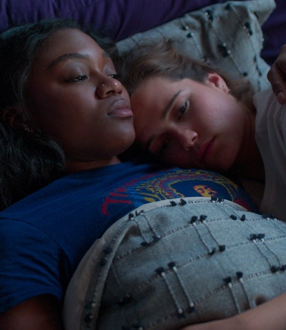 Imani Lewis as Calliope and Sarah Catherine Hook as Juliette in Netflix's 'First Kill'