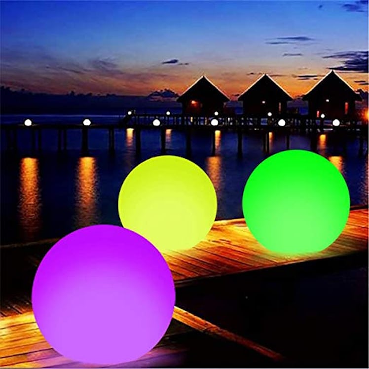 These LED beach balls are weird but genius products to pack for your beach vacay and should go on yo...