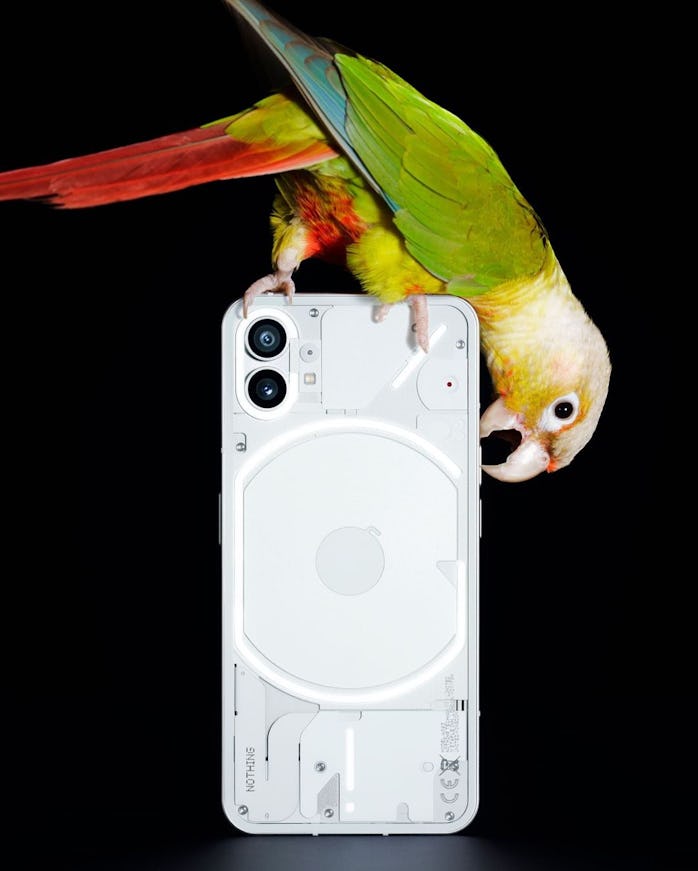 Nothing Phone (1) transparent phone backside revealed