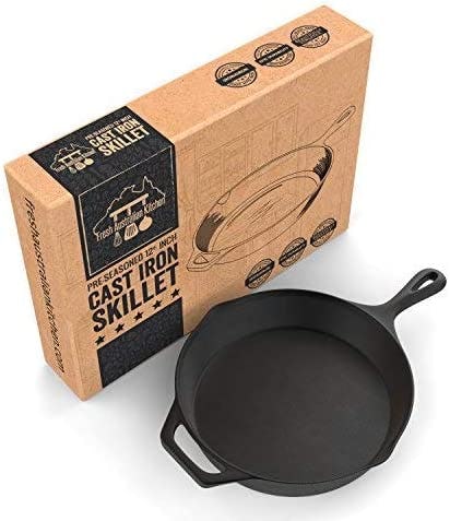 Fresh O2  Australian Pre-Seasoned Cast Iron Skillet