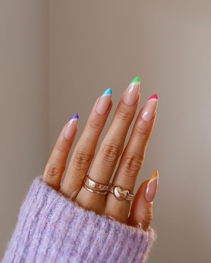 These ideas for rainbow nails will get your creative juices flowing before your next manicure — beca...