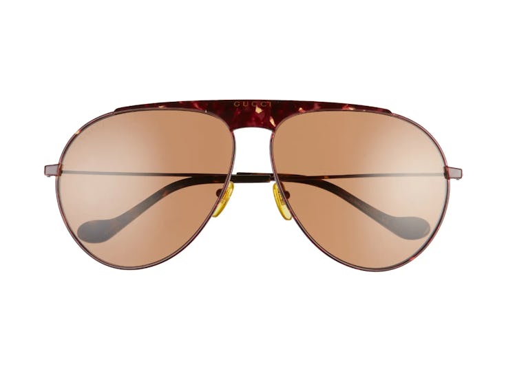 65mm Oversize Aviator Sunglasses