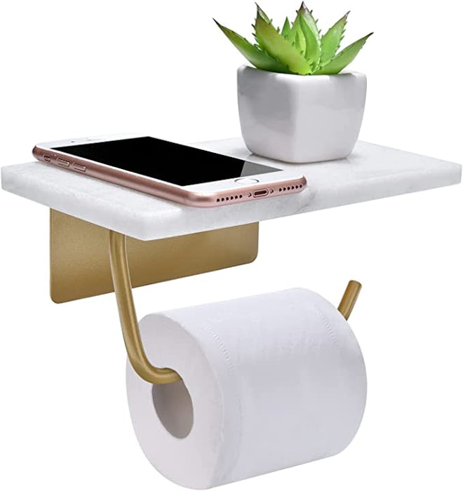 Nodafuer Toilet Paper Holder with Shelf