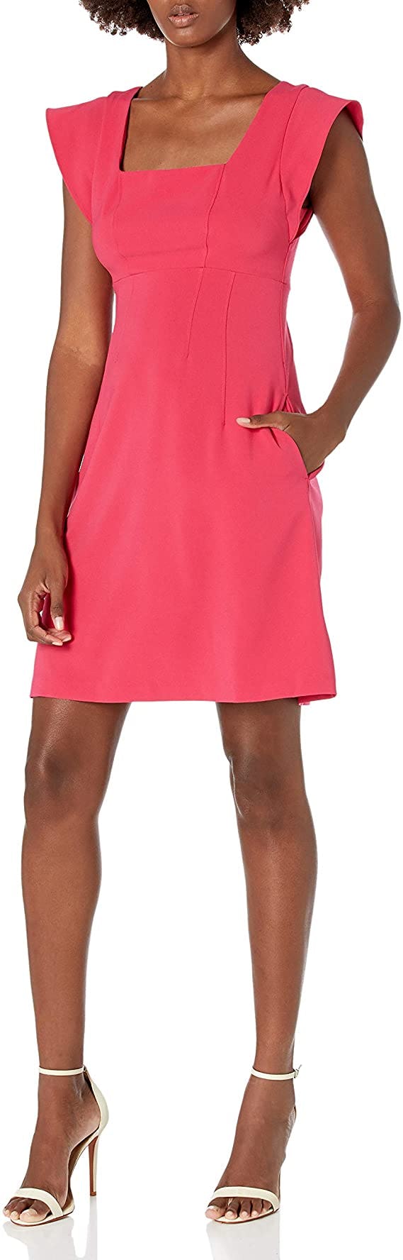 Lark &amp; Ro Square-Neck Dress