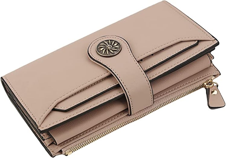 Travelambo RFID Blocking Genuine Leather Clutch Wallet