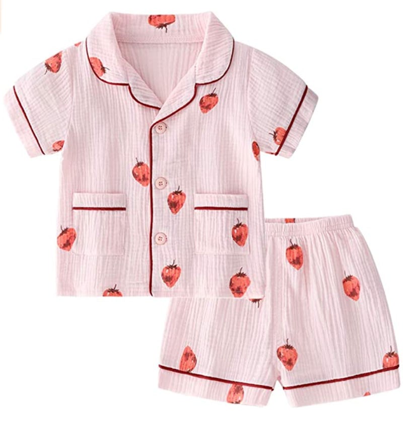 Toddler Button-Up Summer Pajamas