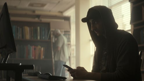 A dramatized hacker from 'Web of Make Believe: Death, Lies and the Internet'