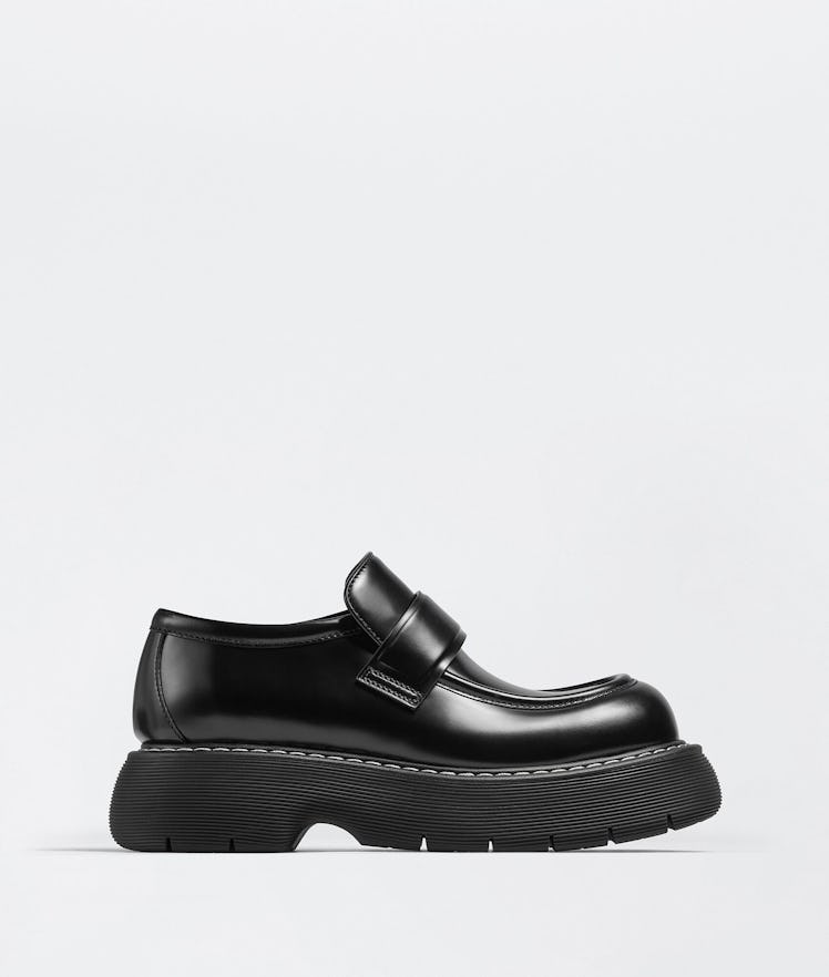 Bottega Veneta black lug-sole Swell loafers