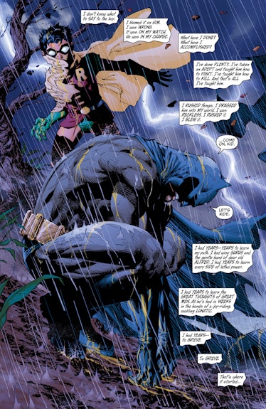 Batman and Robin having a conversation