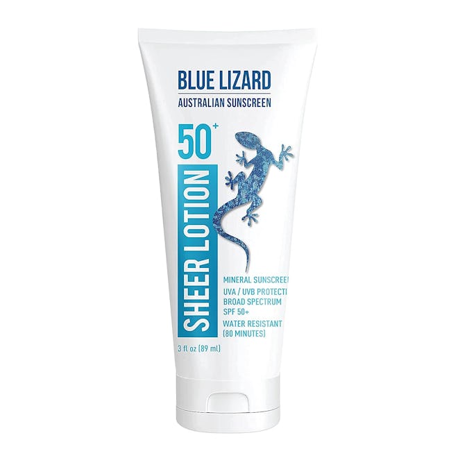 blue lizard Sheer Mineral Sunscreen Lotion SPF 50+