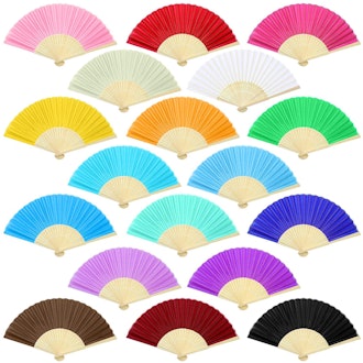 If you're looking for the best silk hand fans, this Aneco set is a luxe option.