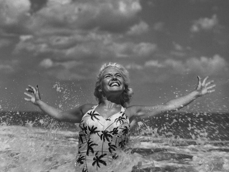 woman at beach