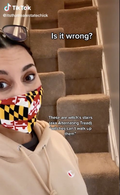 Witches stairs went viral on TikTok after a video showing the rare staircase  was posted in 2021.