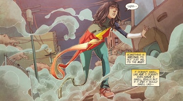 Kamala Khan gets exposed to the Terrigen Mists in Ms. Marvel Vol. 3 #2