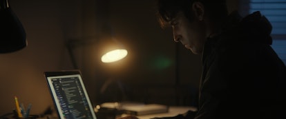 A dramatized hacker in 'Web of Make Believe: Death, Lies and the Internet'