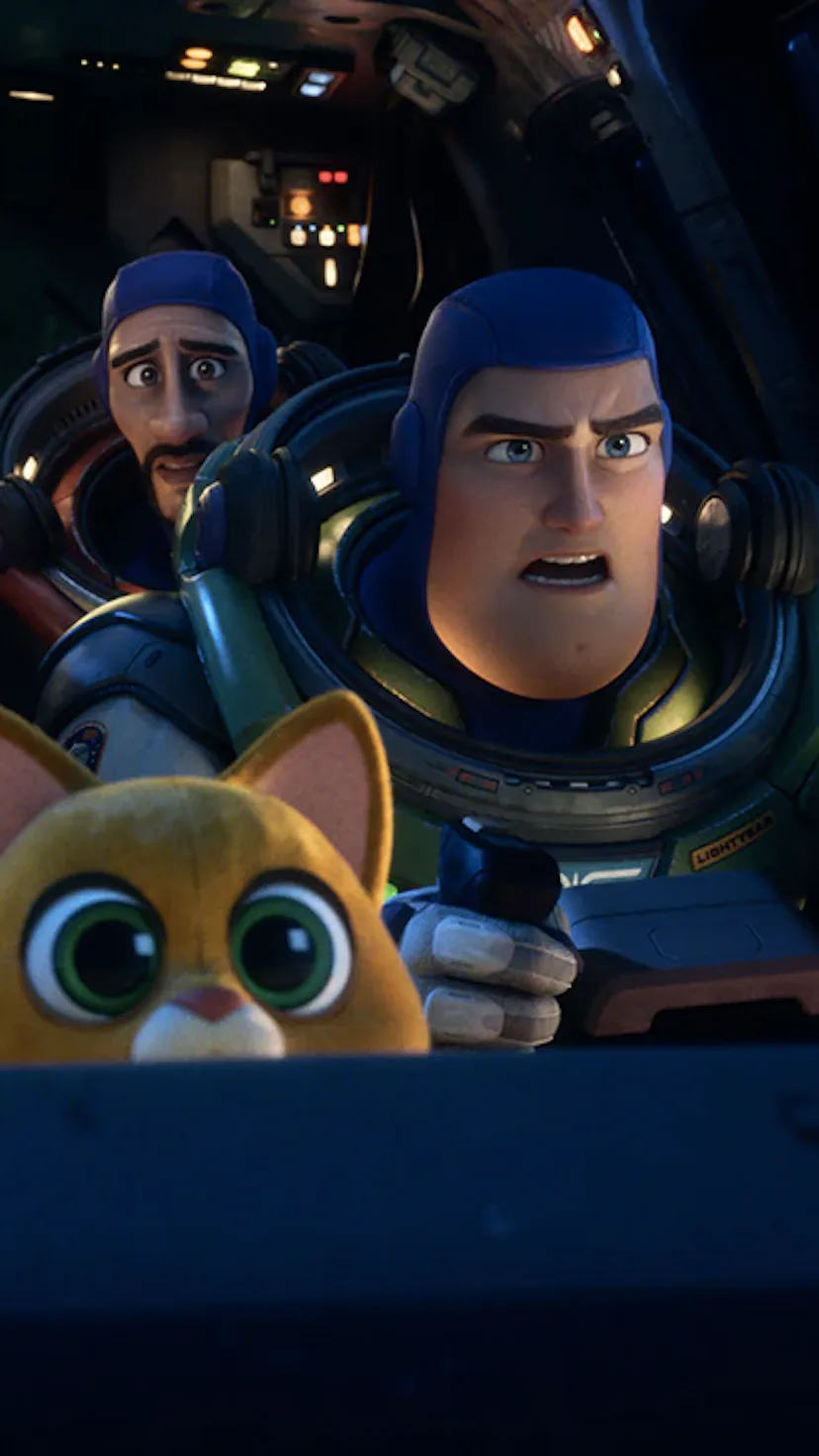 An insert from Pixar's Lightyear movie.