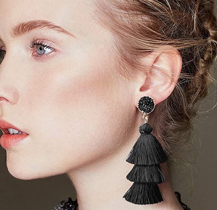 Me&Hz Colorful Layered Tassel Earrings