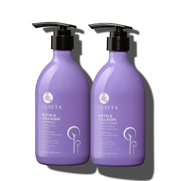 Luseta Biotin & Collagen Shampoo & Conditioner Set, 16.9 ounces