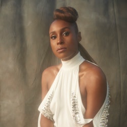 Issa Rae gets ready for the 52nd NAACP Image Awards