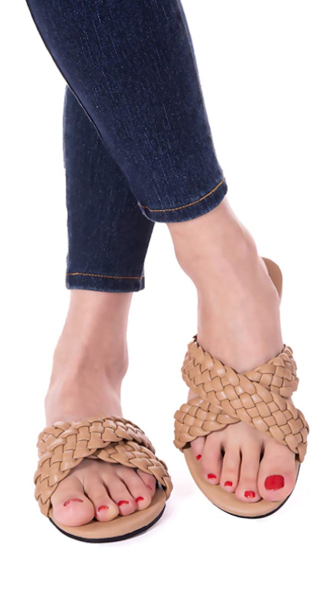 Mtzyoa Flat Braided Sandals