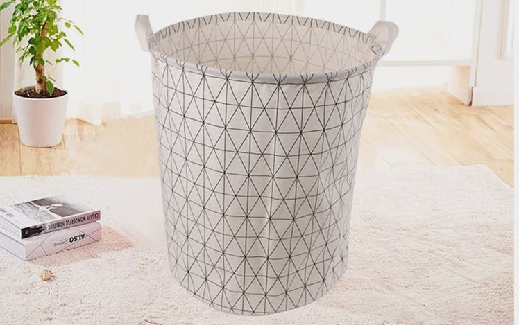 TIBAOLOVER Foldable Canvas Laundry Hamper