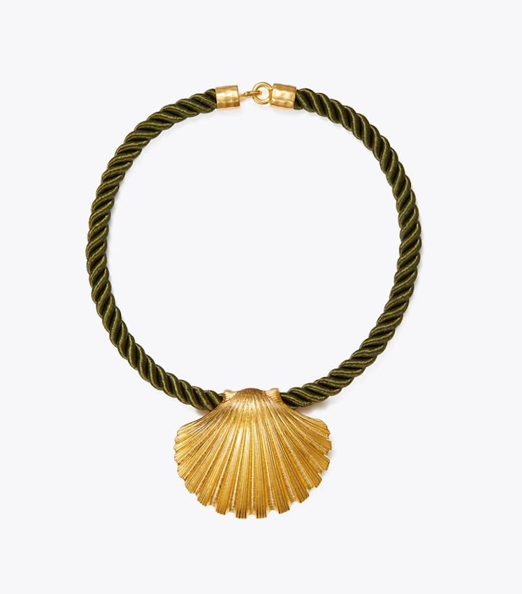 Tory Burch Shell Collar Necklace